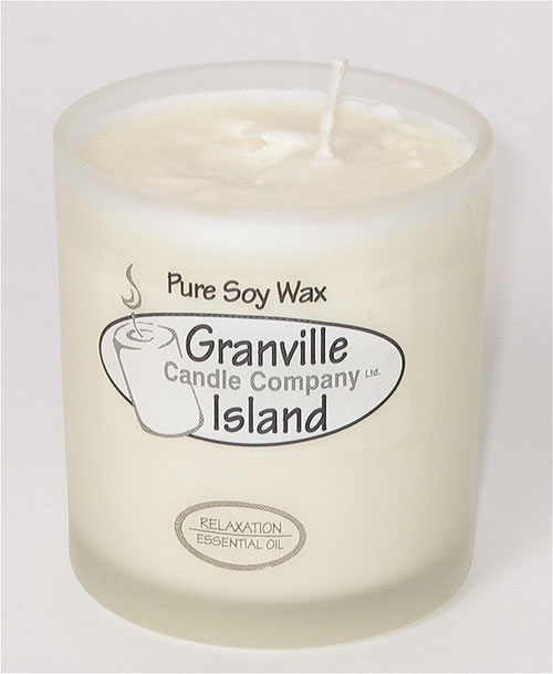 Frosted Glass Candle in Relaxation